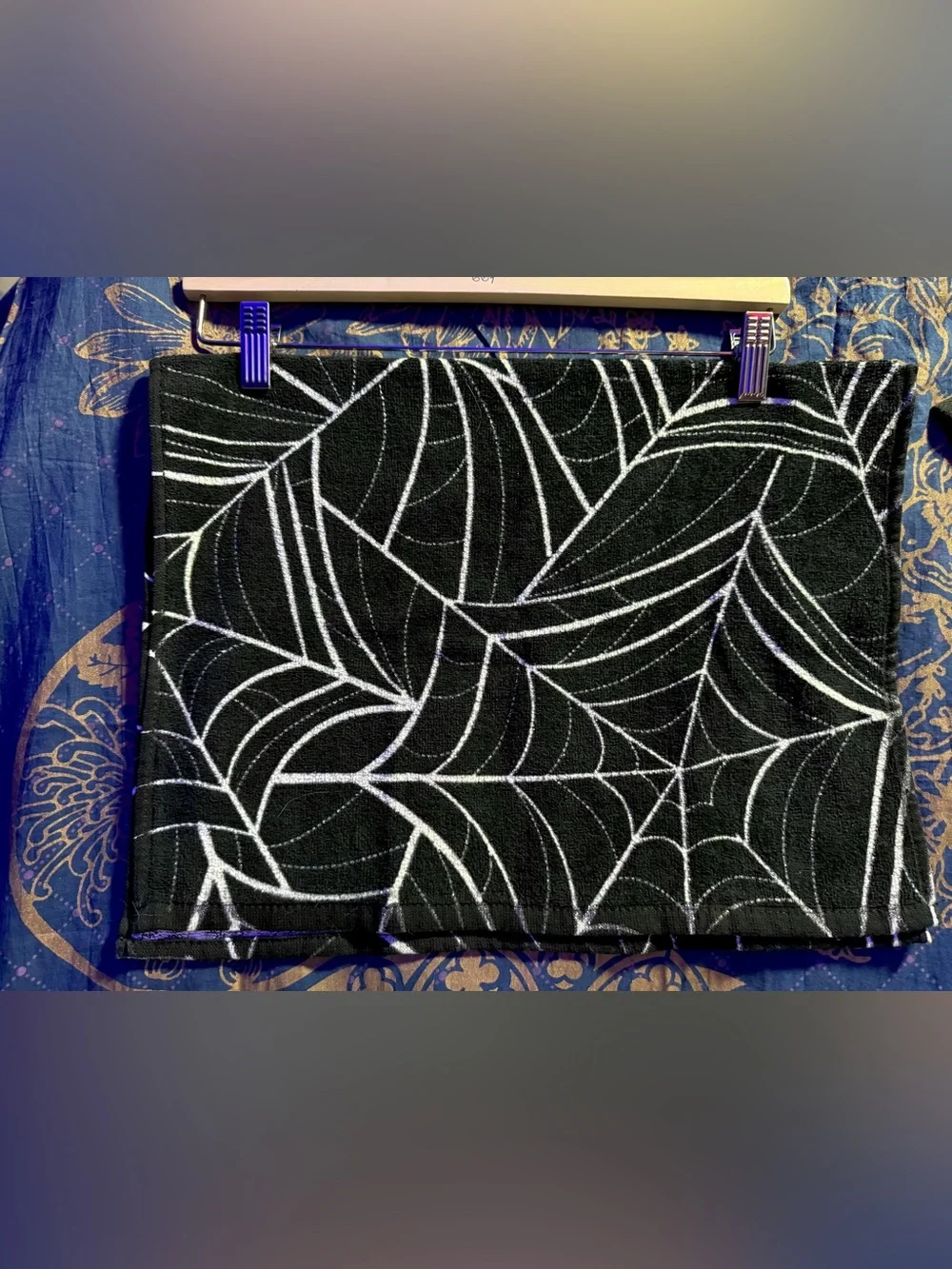 Halloween Spider Web Hand Towels